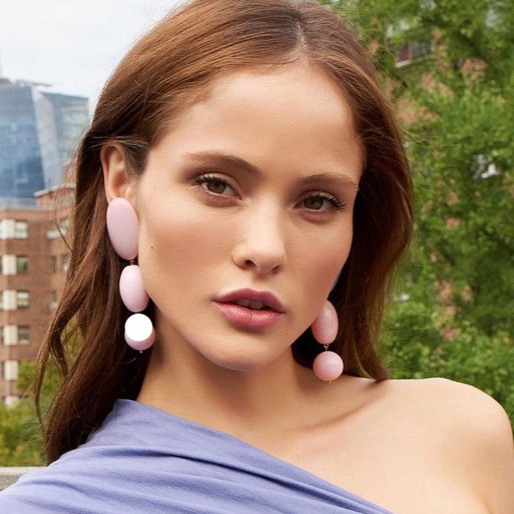 Lele sadoughi resin bubble drop earrings